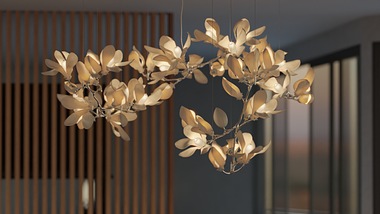 Light instalation renderings in Blender