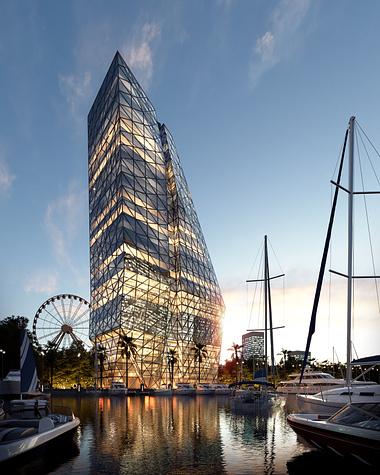 The marina tower