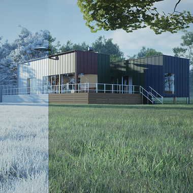 3D Model and Visualization of a Summer House