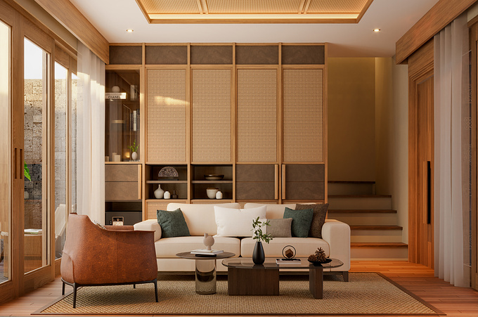 Personal Project in Celuk, Bali. Living Room 