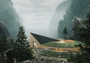 ​ArtWork-Exterior|Fjord Gallery|Render|Norway