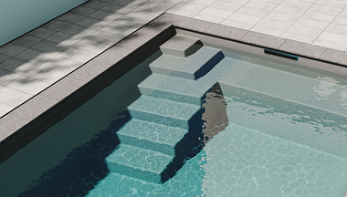 CompassPools's new ceramic pool