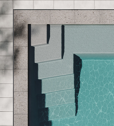 CompassPools's new ceramic pool