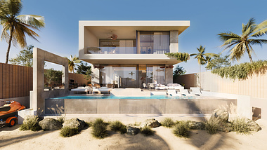 Durret Al Arous Beach House - Visuals for Majid Harassani Architects