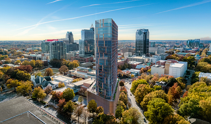 3D rendering of a tower in Pheonix