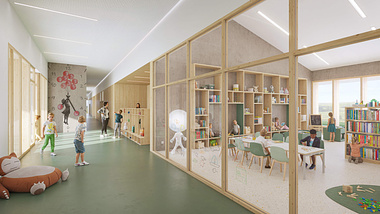 IDEAA Architectes & KWA • Groupe scolaire - Osthoffen - Projet lauréat