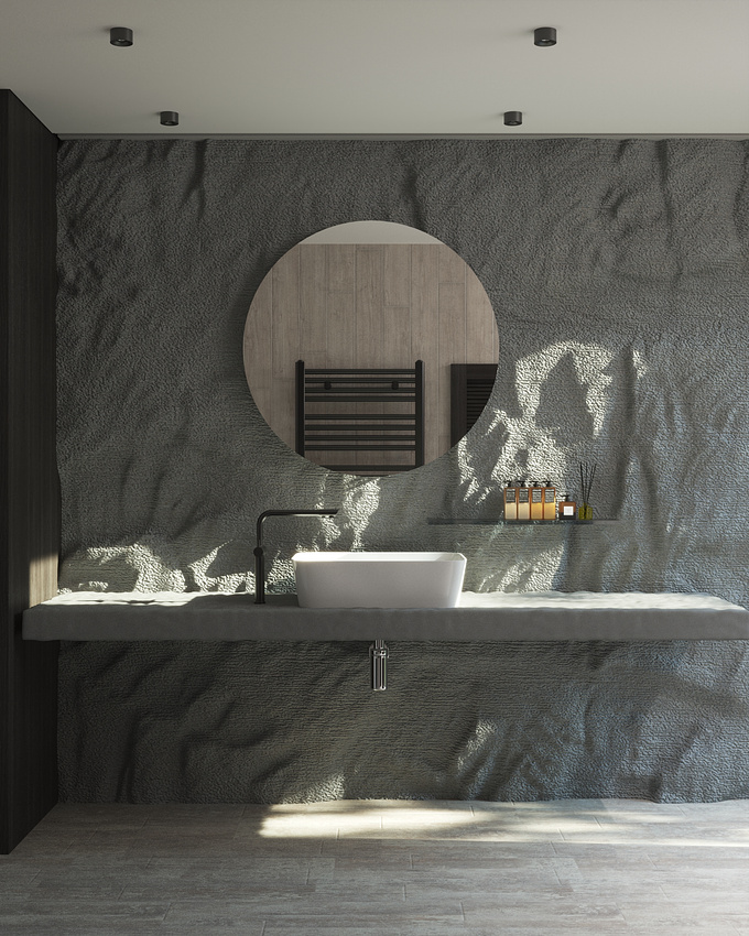 GET IT HUH..Well this bathroom has lot of rocks inside so..haha..
And i don't know why i keep making bathrooms guys..

So this time i wanted to use V-ray light mix feature again i mean it's crazy man, you can create multiple variation from just one render. it really is amazing btw i created 4 variations of bathroom...enjoy.