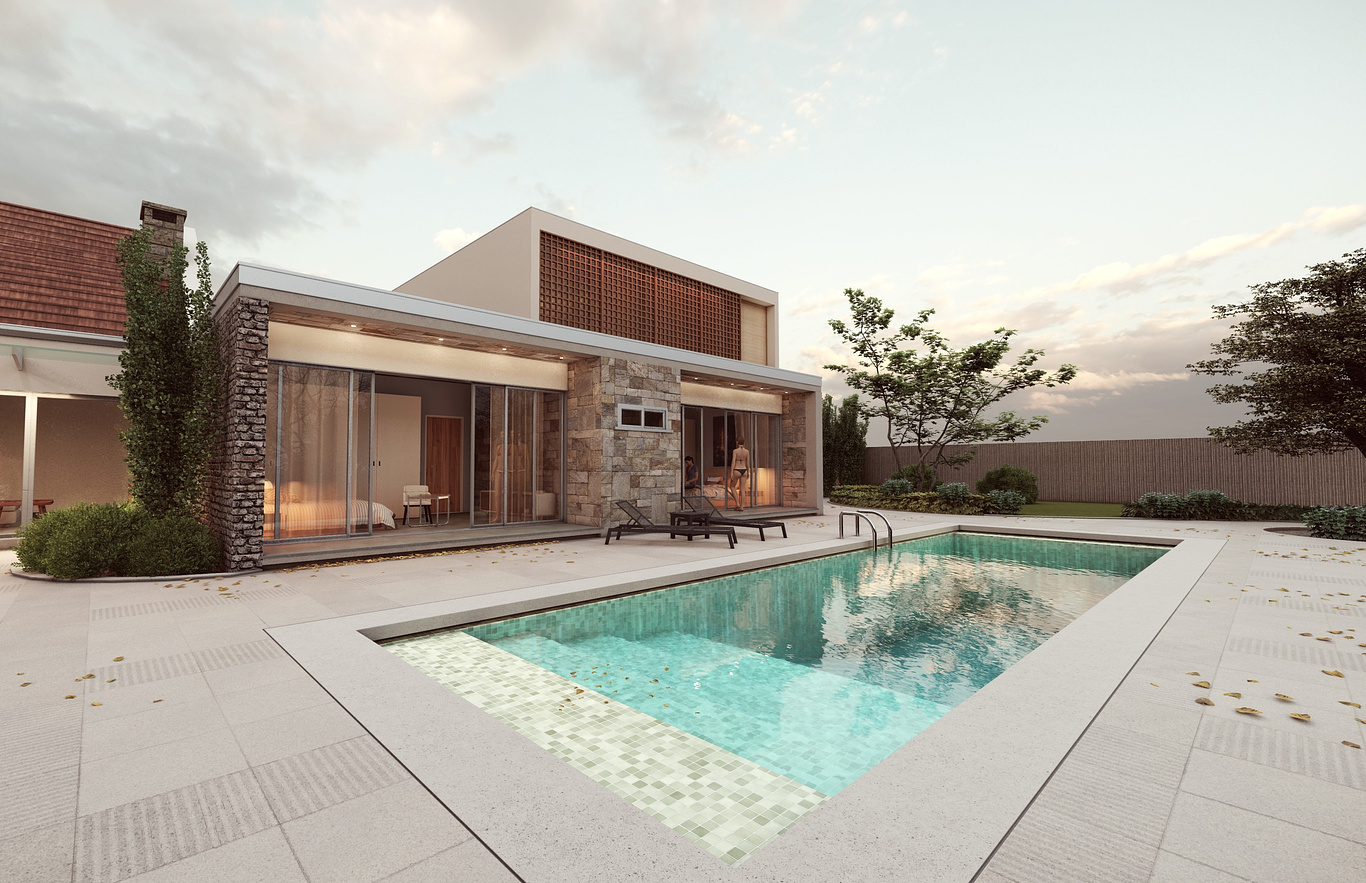 pool side bed | abel - CGarchitect - Architectural Visualization ...