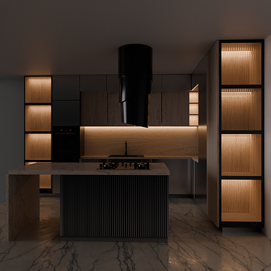 Interior Kitchen Render