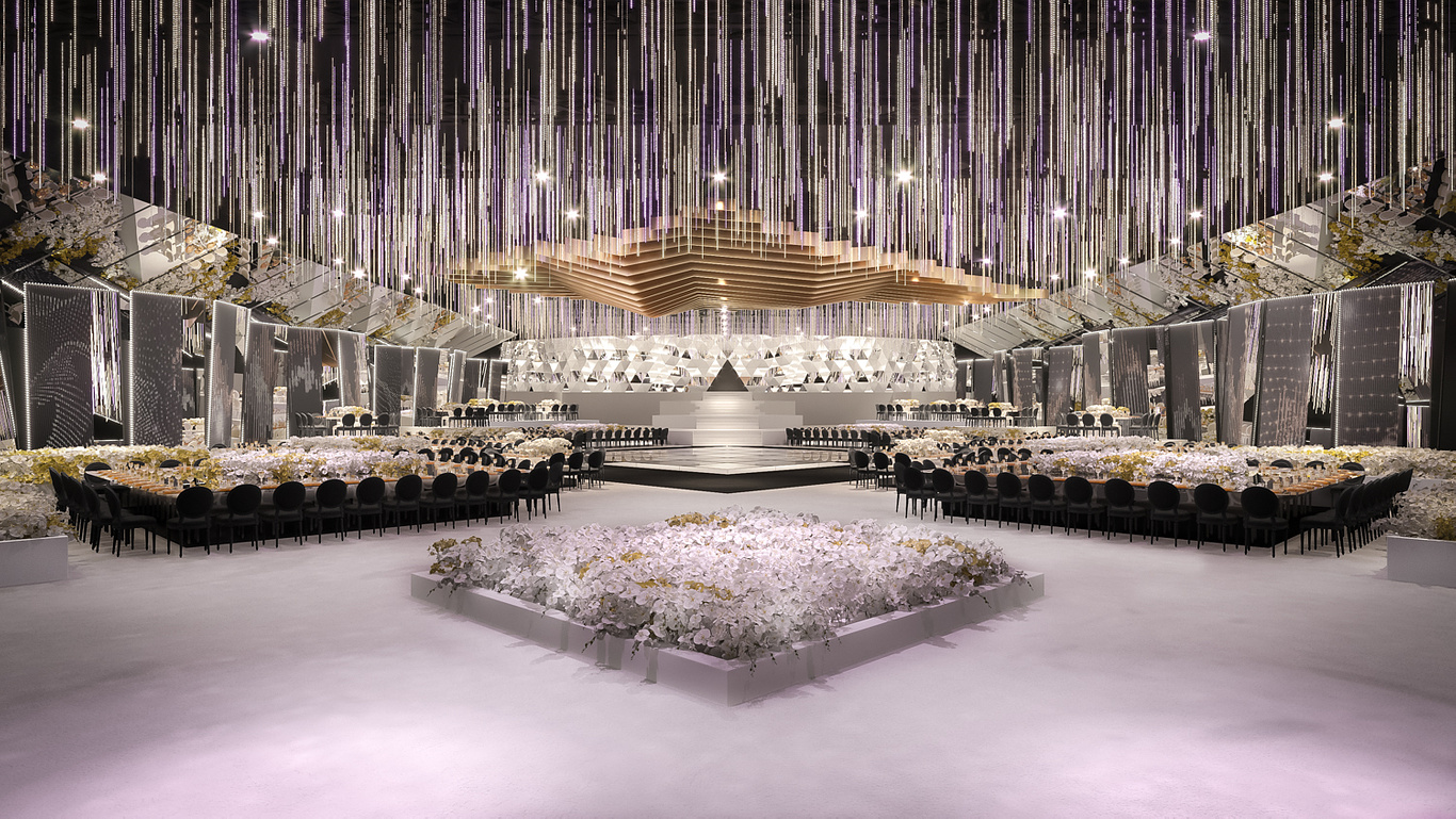 Wedding Venue RenderRings CGarchitect Architectural Visualization 