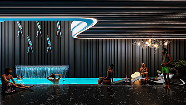 Pool Area Concept -Diametric Design Studio