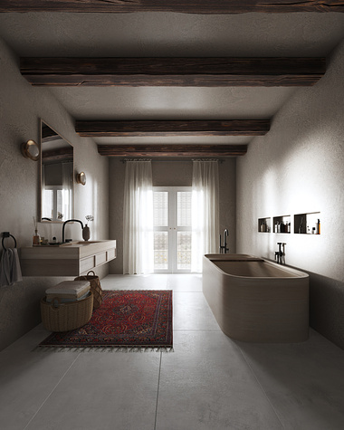 Greece Project | Bathroom Visualization