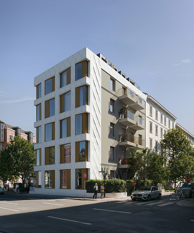 Exterior Visualization: Residential Building, Frankfurt