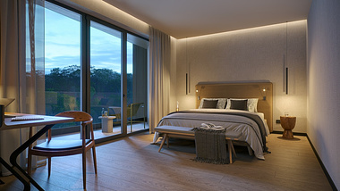 Interior Visualization: SPA Suites at Hotel FreiWerk