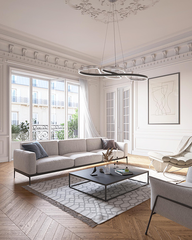 Haussmann-style apartment in Paris