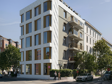 Exterior Visualization: Residential Building, Frankfurt