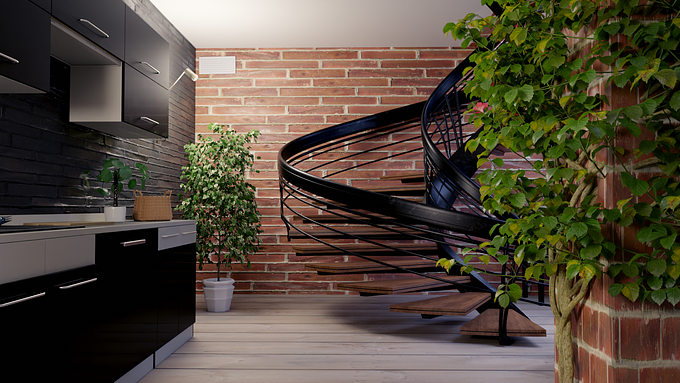 3d architectural visualization
A british industrial design typical, cosy and 
peaceful

Hope you enjoy that design