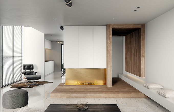 Drowart Team - http://www.drowart.com
Luxury apartment. Beauty and minimalism of modern residential architecture.