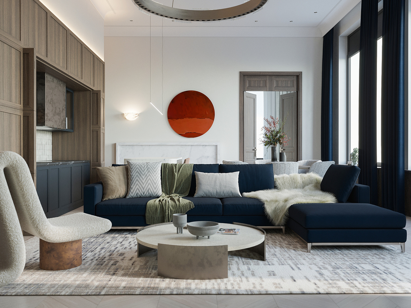 Living room in penthouse | Nikita Orlov - CGarchitect - Architectural ...