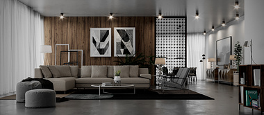 3D Render | Modern Living Room