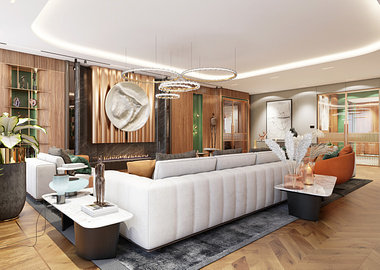 Luxury apartment 550+ sq m (living room)