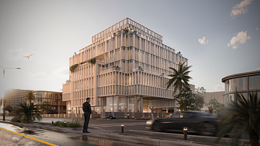 Jeddah Office Building - Visuals for Majid Harassani Architects