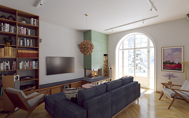 Villa renovation project - Living room I