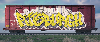 Box car graffiti