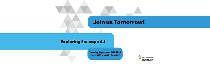 ArchVision to Host Webinar on Enscape 4.1 Release