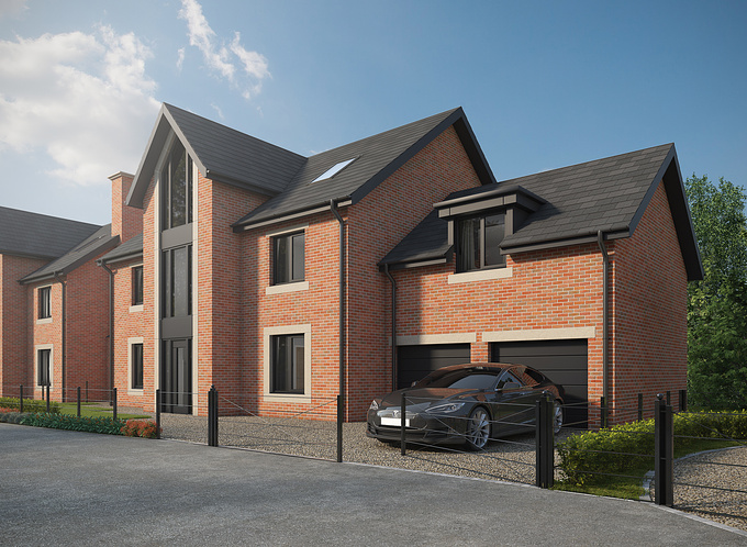 CRISP3D - https://www.crisp3d.co.uk
Small group of 5 luxury houses in North Manchester