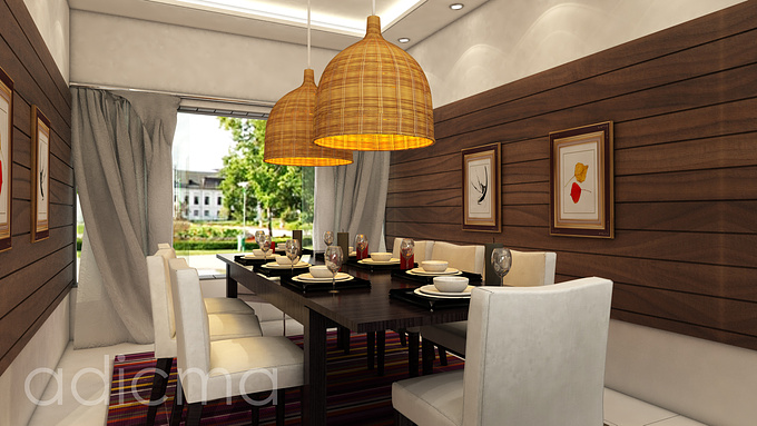 adicma designers & visualizers
A WARM DINING AREA.