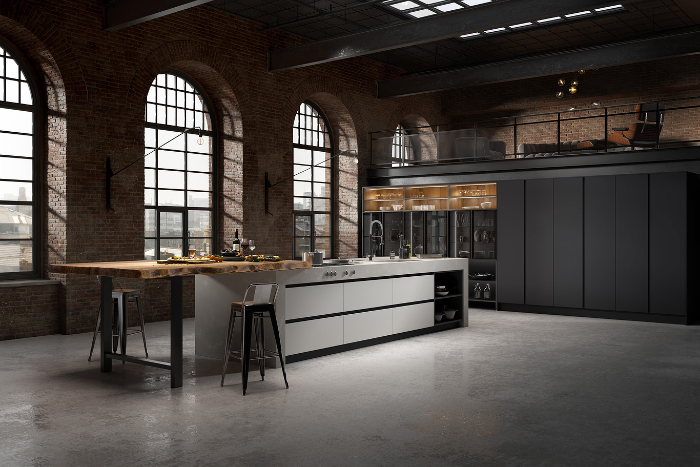 Industrial CGI Kitchen | Pikcells - CGarchitect - Architectural ...