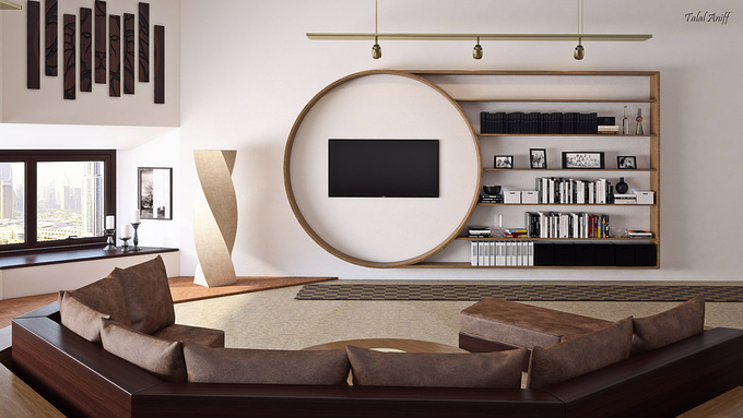 Talal Aniff - http://talalaniff.weebly.com
This is my second interior viz. This time I took on a living room.