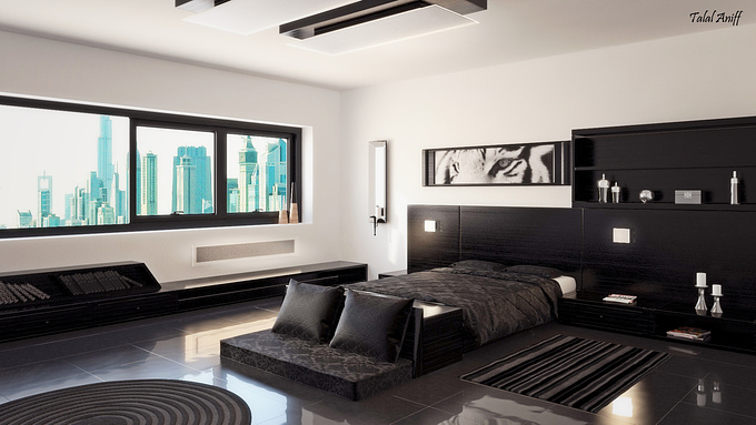 Talal Aniff - http://talalaniff.weebly.com
This is my first bedroom interior viz I did. Hope you like it !