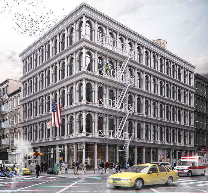 Haughwout Building in SoHo, Manhattan | Boris Horosavin - CGarchitect