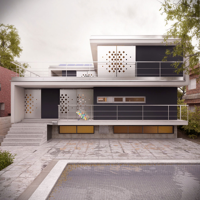 This is a joint learning project between myself and Djemaa Amine Novaking. He modeled this beautiful house and I did the rest such as Composition, Lighting, Texturing, Rendering and Post Production.