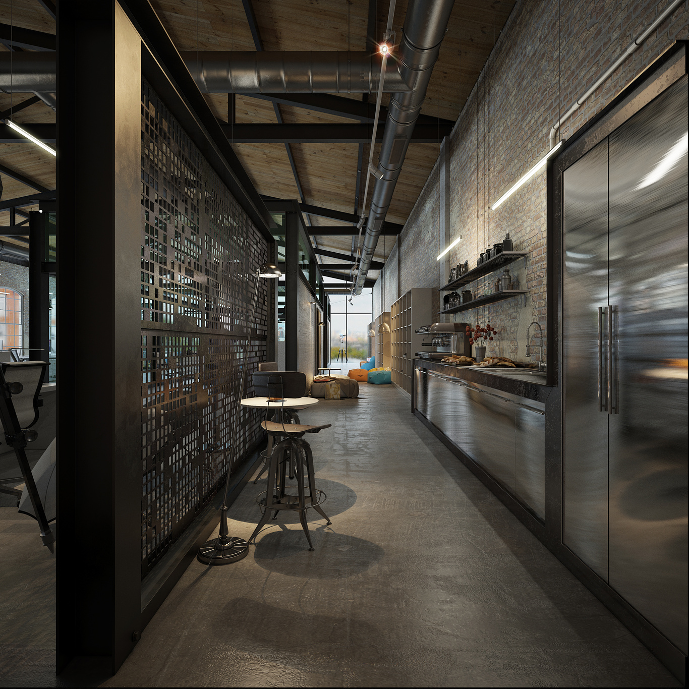 OFFICE DESIGN - Loft IT office interior design | Dimitar Gongalov -  CGarchitect - Architectural Visualization - Exposure, Inspiration & Jobs