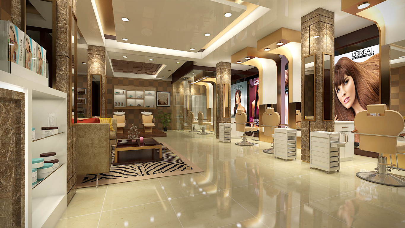 Unisex Saloon | 3dinteriors delhi - CGarchitect - Architectural ...