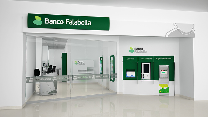 Banco Falabella
3d facade visualization of Falabella Bank Ibague Office.