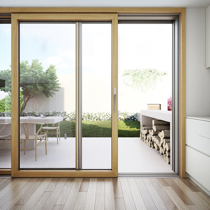 Visualization for sliding door.