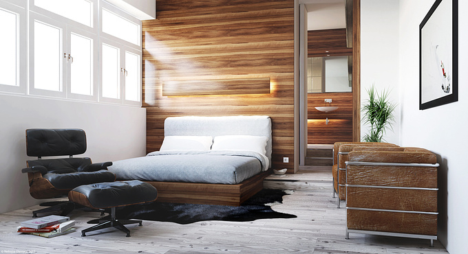 N-VISION STUDIO - http://www.behance.net/Nerius
Architectural visualization of bedroom. I hope you like it...Regards!