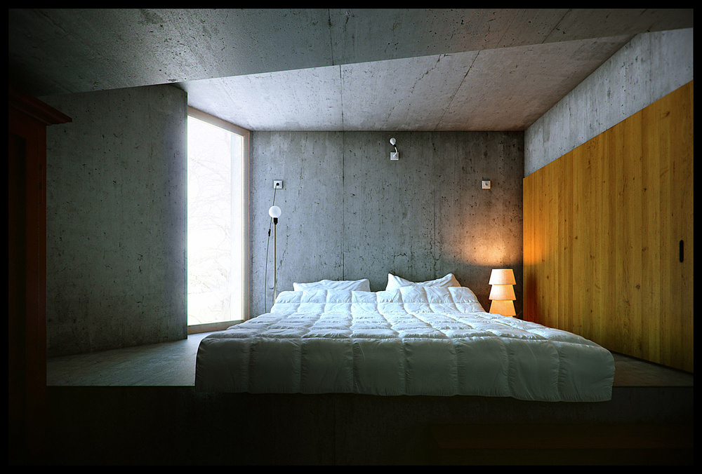 Bedroom From Underground Villa In Switzerland | Dmitri Revyakin ...