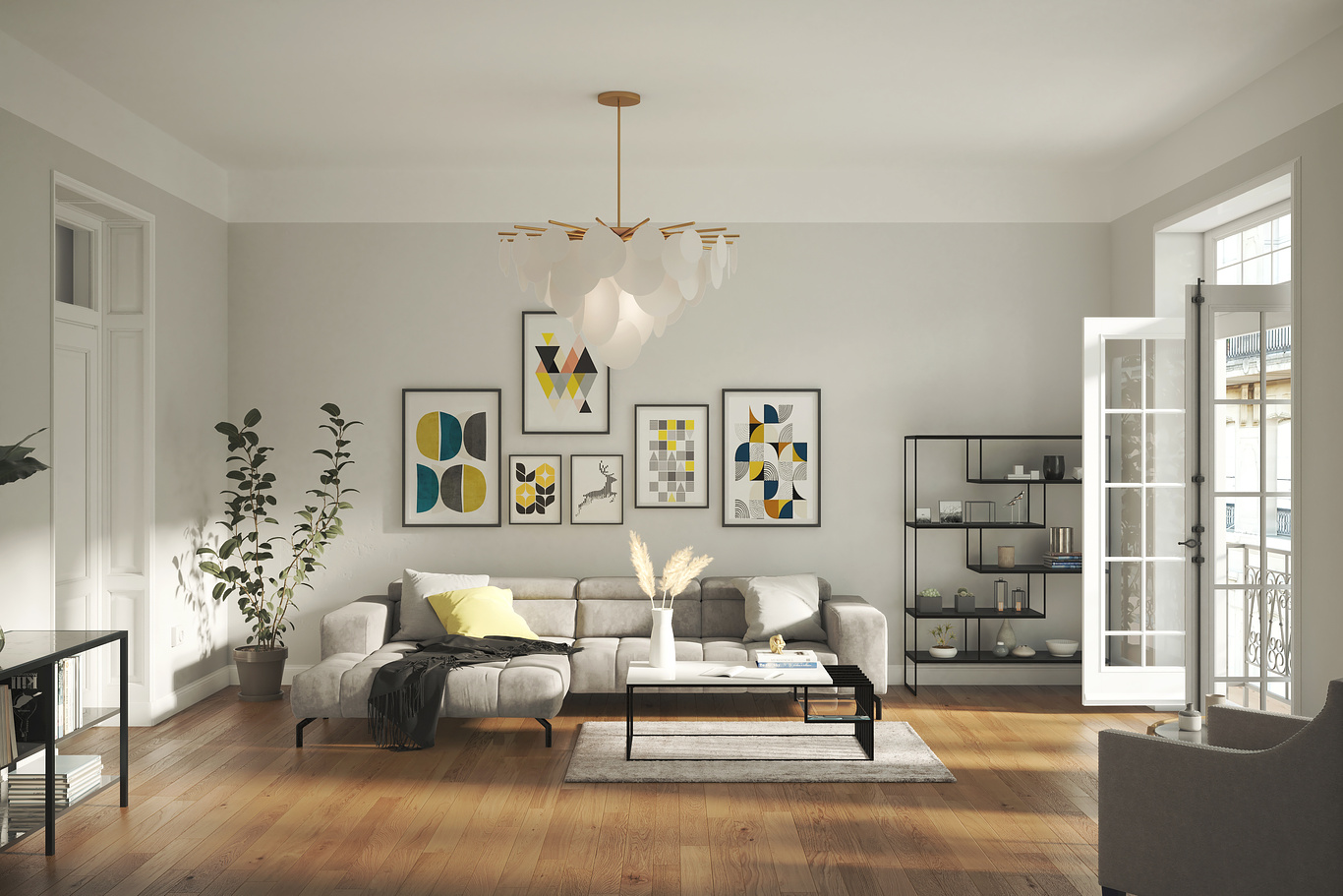 Living Room Interior Rendering | 4dviz Studio - CGarchitect ...