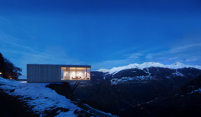 Private house visualisation, Valais, Switzeland