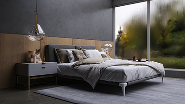 CGI - BEDROOM IN THE WOODS