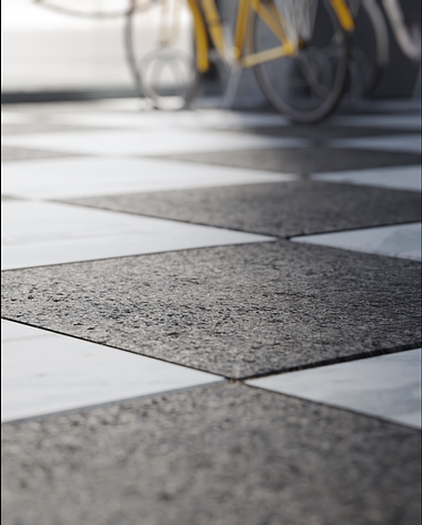Checkerboard pavers