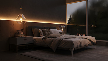 CGI - BEDROOM IN THE WOODS