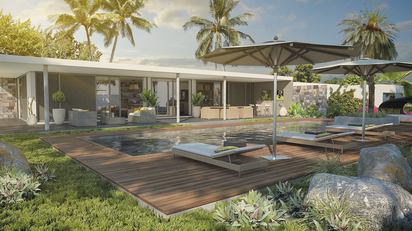 Villa Resort in Mauritius | Crealys Architectural Visualisation ...