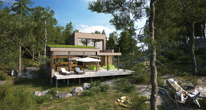 VicnguyenDesign - https://www.behance.net/vicnguyendesign
cabin 02, Finland.
Design :HELGATRAKSELARCHITECT
CG: VicnguyenDesign
VIZPARK tree and grass.
Itoo Software : ForestPackLite441
V-Ray Chaos Group : vray_adv_34003