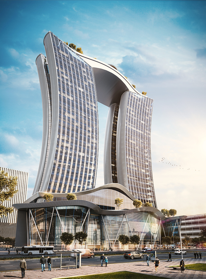 Twin Tower | Ali Seirafi - CGarchitect - Architectural Visualization
